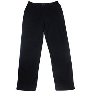 Ralph Lauren Sweatpants LARGE Women's athletic pants black 100% cotton